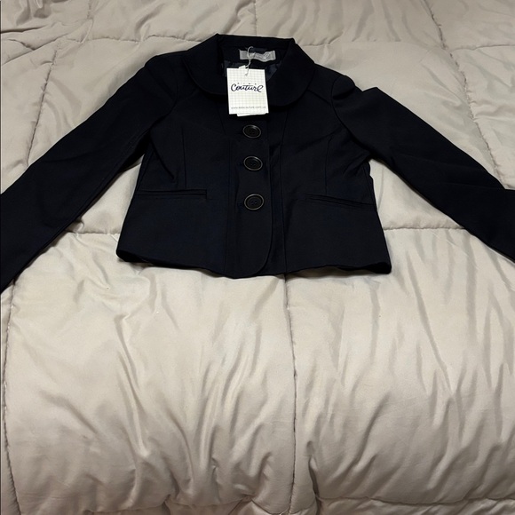 Mia Bella Other - Kids Couture Navy Button-Front Blazer for Girls